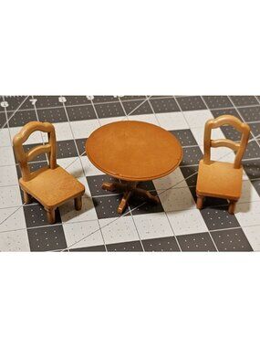Japan Sylvanian Families DINING TABLE-CHAIRS Dollhouse Miniature Figure Toy